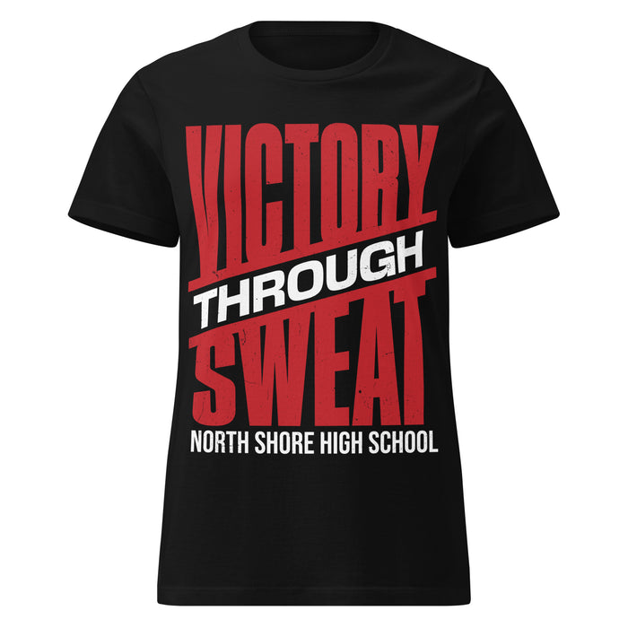 North Shore High School Mustangs Women's Black SoftStyle T-shirt 241