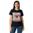 Front view of North Shore High School Mustangs Women's Black SoftStyle T-shirt 235