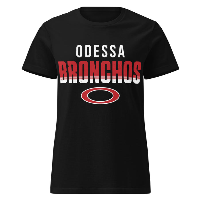 Odessa High School Bronchos Women's Black SoftStyle T-shirt 024