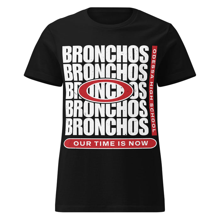 Odessa High School Bronchos Women's Black SoftStyle T-shirt 235