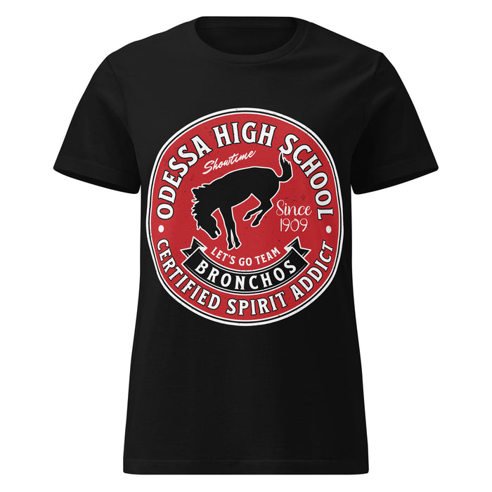 Odessa High School Bronchos Women's Black SoftStyle T-shirt 215