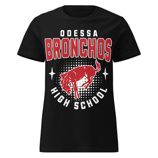 Odessa High School Bronchos Women's Black SoftStyle T-shirt 204