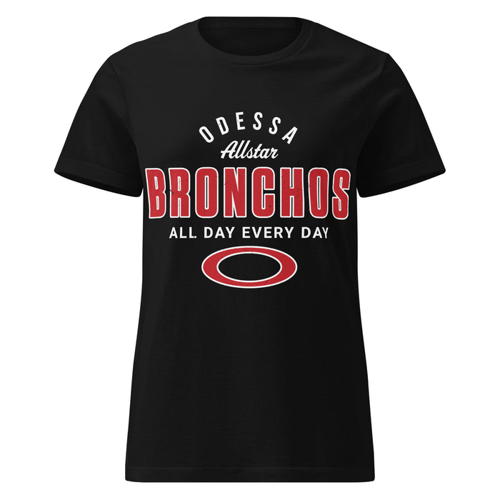 Odessa High School Bronchos Women's Black SoftStyle T-shirt 040