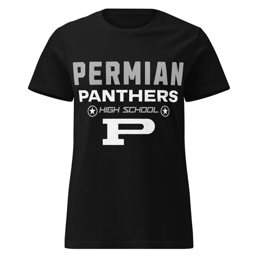 Permian High School Panthers Women's Black SoftStyle T-shirt 003