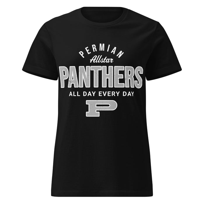 Permian High School Panthers Women's Black SoftStyle T-shirt 040