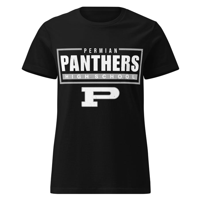 Permian High School Panthers Women's Black SoftStyle T-shirt 049