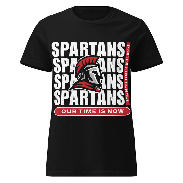 Porter High School Spartans Women's Black SoftStyle T-shirt 235