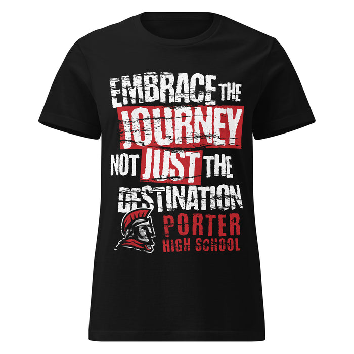 Porter High School Spartans Women's Black SoftStyle T-shirt 232