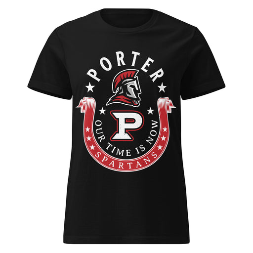Porter High School Spartans Women's Black SoftStyle T-shirt 229