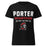 Porter High School Spartans Women's Black SoftStyle T-shirt 003