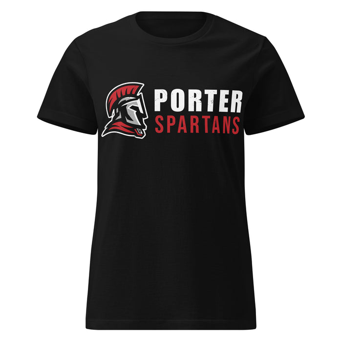 Porter High School Spartans Women's Black SoftStyle T-shirt 200