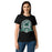 Front view of Reagan High School Rattlers Women's Black SoftStyle T-shirt 212