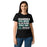 Woman wearing Reagan High School Rattlers Women's Black SoftStyle T-shirt 238