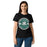 Woman wearing Reagan High School Rattlers Women's Black SoftStyle T-shirt 203