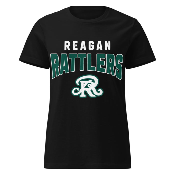 Reagan High School Rattlers Women's Black SoftStyle T-shirt 234