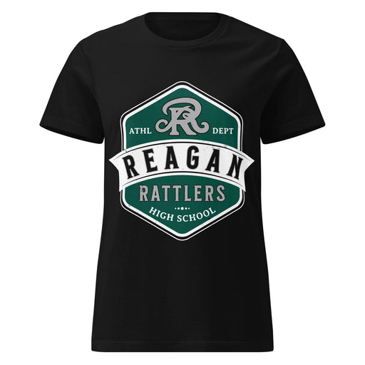 Reagan High School Rattlers Women's Black SoftStyle T-shirt 209