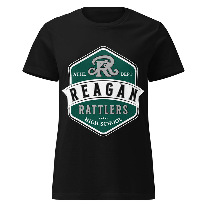 Reagan High School Rattlers Women's Black SoftStyle T-shirt 209