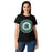 Young lady wearing Reagan High School Rattlers Women's Black SoftStyle T-shirt 216