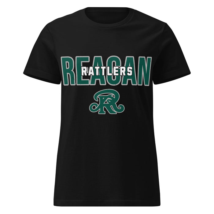 Reagan High School Rattlers Women's Black SoftStyle T-shirt 227