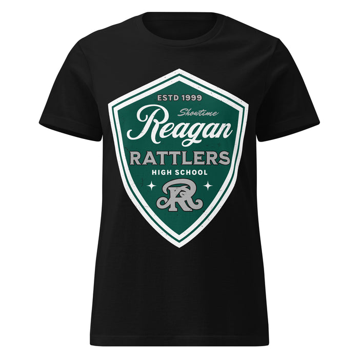 Reagan High School Rattlers Women's Black SoftStyle T-shirt 225