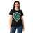 Woman wearing Reagan High School Rattlers Women's Black SoftStyle T-shirt 225