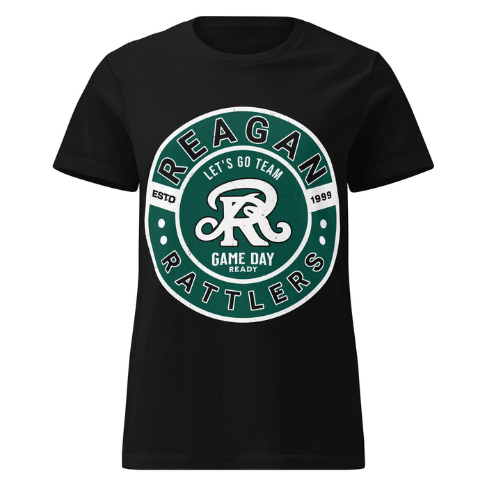 Reagan High School Rattlers Women's Black SoftStyle T-shirt 239