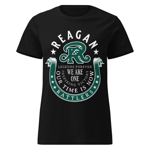 Reagan High School Rattlers Women's Black SoftStyle T-shirt 229