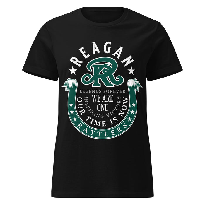 Reagan High School Rattlers Women's Black SoftStyle T-shirt 229