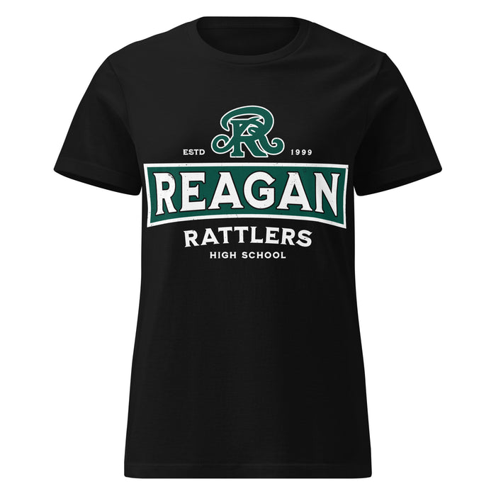 Reagan High School Rattlers Women's Black SoftStyle T-shirt 202