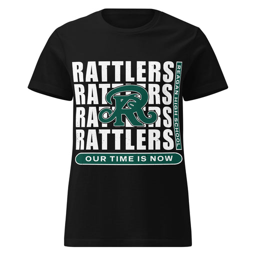 Reagan High School Rattlers Women's Black SoftStyle T-shirt 235