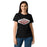 front view of Round Rock High School Dragons Women's Black SoftStyle T-shirt 009