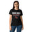Front view of Round Rock High School Dragons Women's Black SoftStyle T-shirt 003