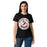 Front view of Round Rock High School Dragons Women's Black SoftStyle T-shirt 215