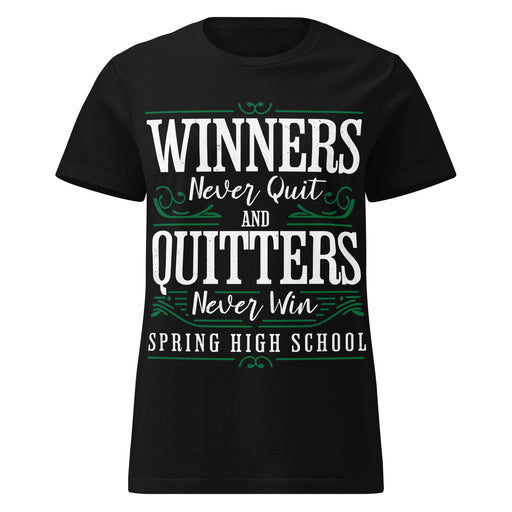 Spring High School Lions Women's Black SoftStyle T-shirt 237