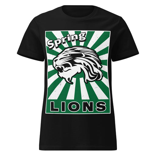 Spring High School Lions Women's Black SoftStyle T-shirt 226