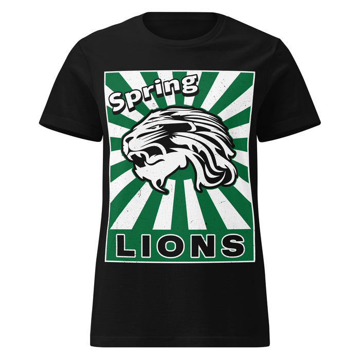 Spring High School Lions Women's Black SoftStyle T-shirt 226