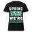 Spring High School Lions Women's Black SoftStyle T-shirt 231