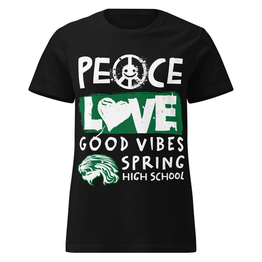 Spring High School Lions Women's Black SoftStyle T-shirt 240