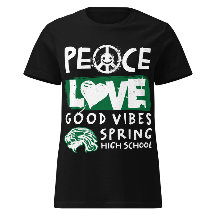Spring High School Lions Women's Black SoftStyle T-shirt 240