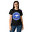 Front view of Taylor High School Mustangs Women's Black SoftStyle T-shirt 215