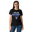 Lady wearing Taylor High School Mustangs Women's Black SoftStyle T-shirt 003