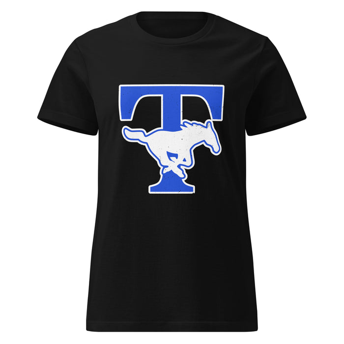 Taylor High School Mustangs Women's Black SoftStyle T-shirt 200