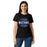 Front view of Taylor High School Mustangs Women's Black SoftStyle T-shirt 011