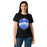 Woman wearing Taylor High School Mustangs Women's Black SoftStyle T-shirt 209