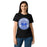 Lady wearing Taylor High School Mustangs Women's Black SoftStyle T-shirt 220