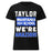 Taylor High School Mustangs Women's Black SoftStyle T-shirt 231