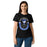 Female wearing Taylor High School Mustangs Women's Black SoftStyle T-shirt 229