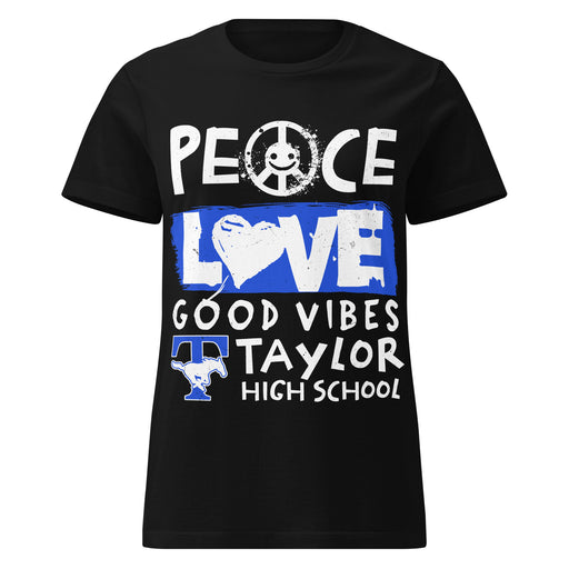 Taylor High School Mustangs Women's Black SoftStyle T-shirt 240