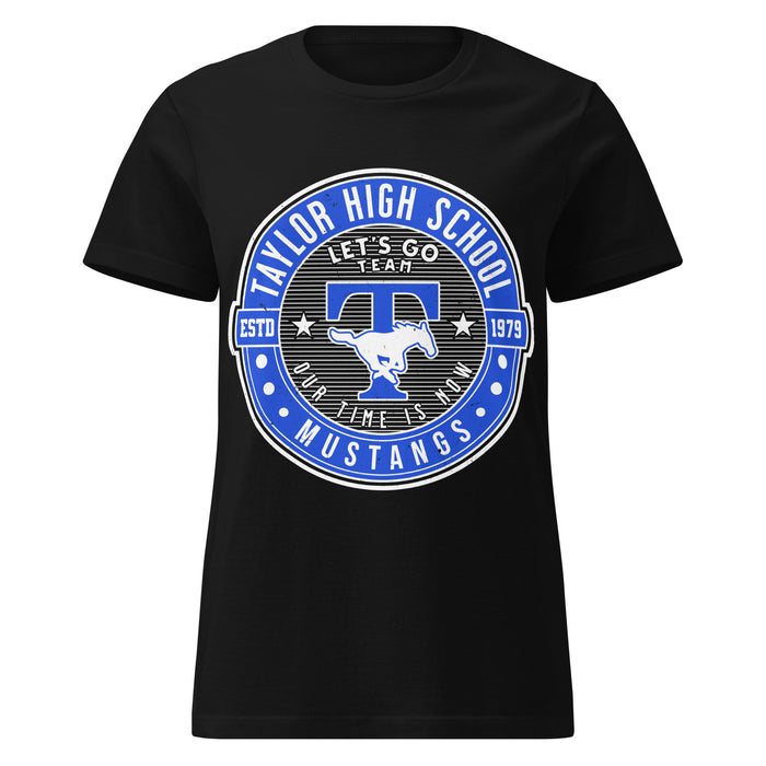 Taylor High School Mustangs Women's Black SoftStyle T-shirt 224