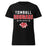 Tomball High School Cougars Women's Black SoftStyle T-shirt 003